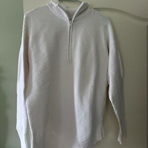 White Half-Zip Women’s Sweater
